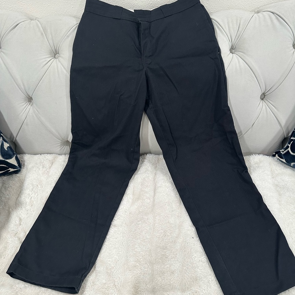 Dickies‎ Black Dress Pants Straight-Leg Office Wear